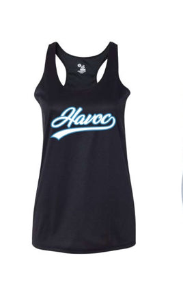 Black Havoc Script Dri-fit Racerback Tank