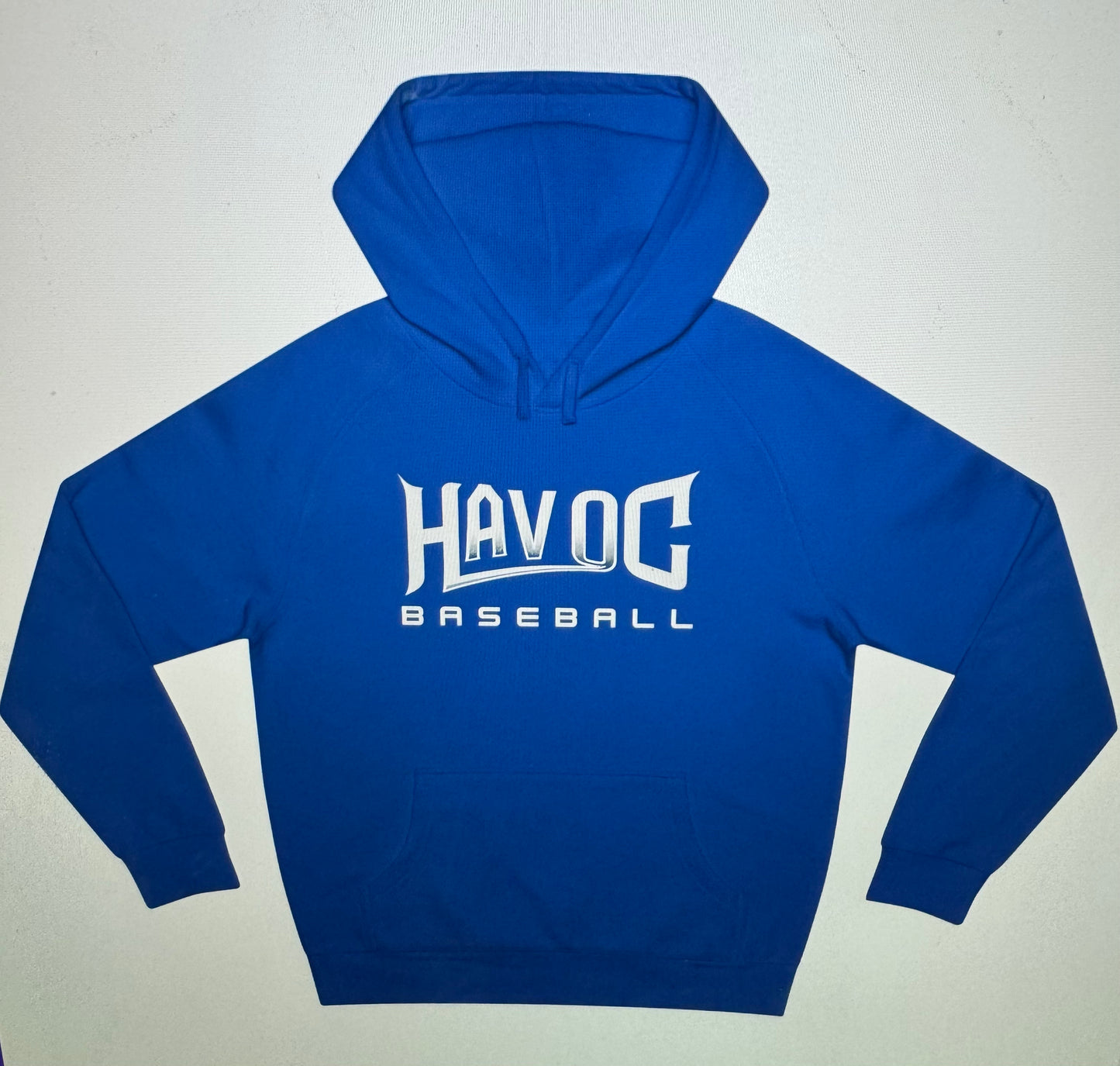 Havoc Baseball Cotton Hoodie- Royal Blue