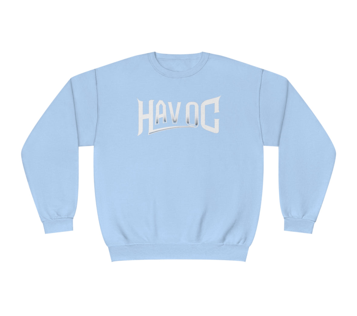 Classic Havoc Cotton Crewneck Sweatshirt- Light Blue