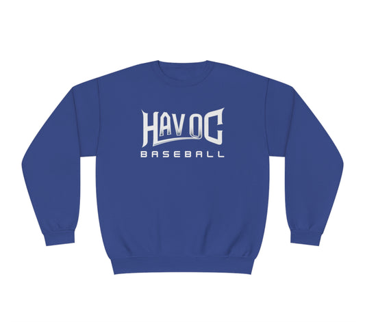 Havoc Baseball Cotton Crewneck- Royal Blue